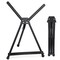 Aluminum 15" to 21" Tabletop Easel Display, Black Tripod with Rubber Feet, Holds Canvas, Paintings, Books, Photos, Signs